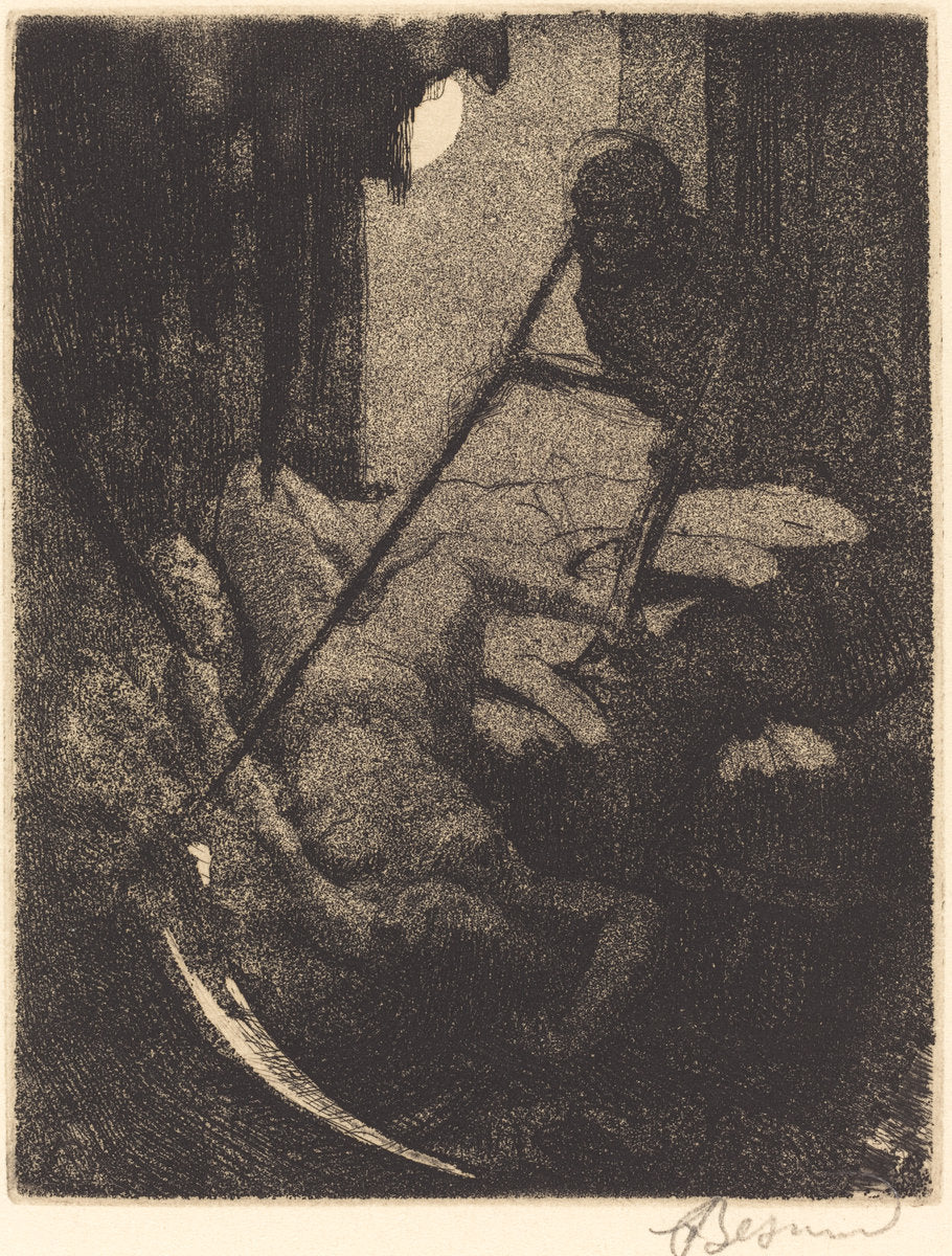 The Mystery (Le mystère) by Albert Besnard (French, 1849 - 1934), 16X12"(A3)Poster Print