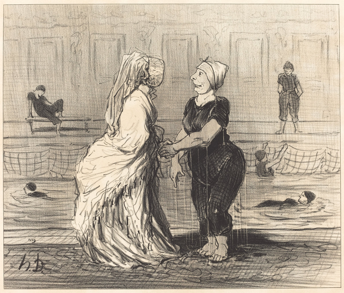 Chère baronne, je vous félicite... by Honoré Daumier (French, 1808 - 1879), 16X12"(A3)Poster Print