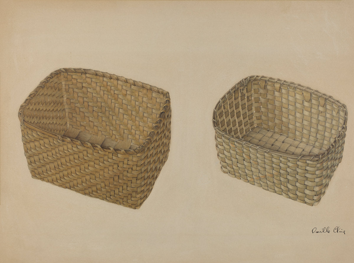 Shaker Baskets by Orville Cline (American, active c. 1935), 16X12"(A3)Poster Print