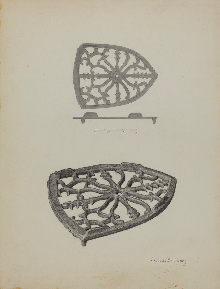 Flat Iron Holder by Julius Bellamy (American, active c. 1935), 16X12"(A3)Poster Print