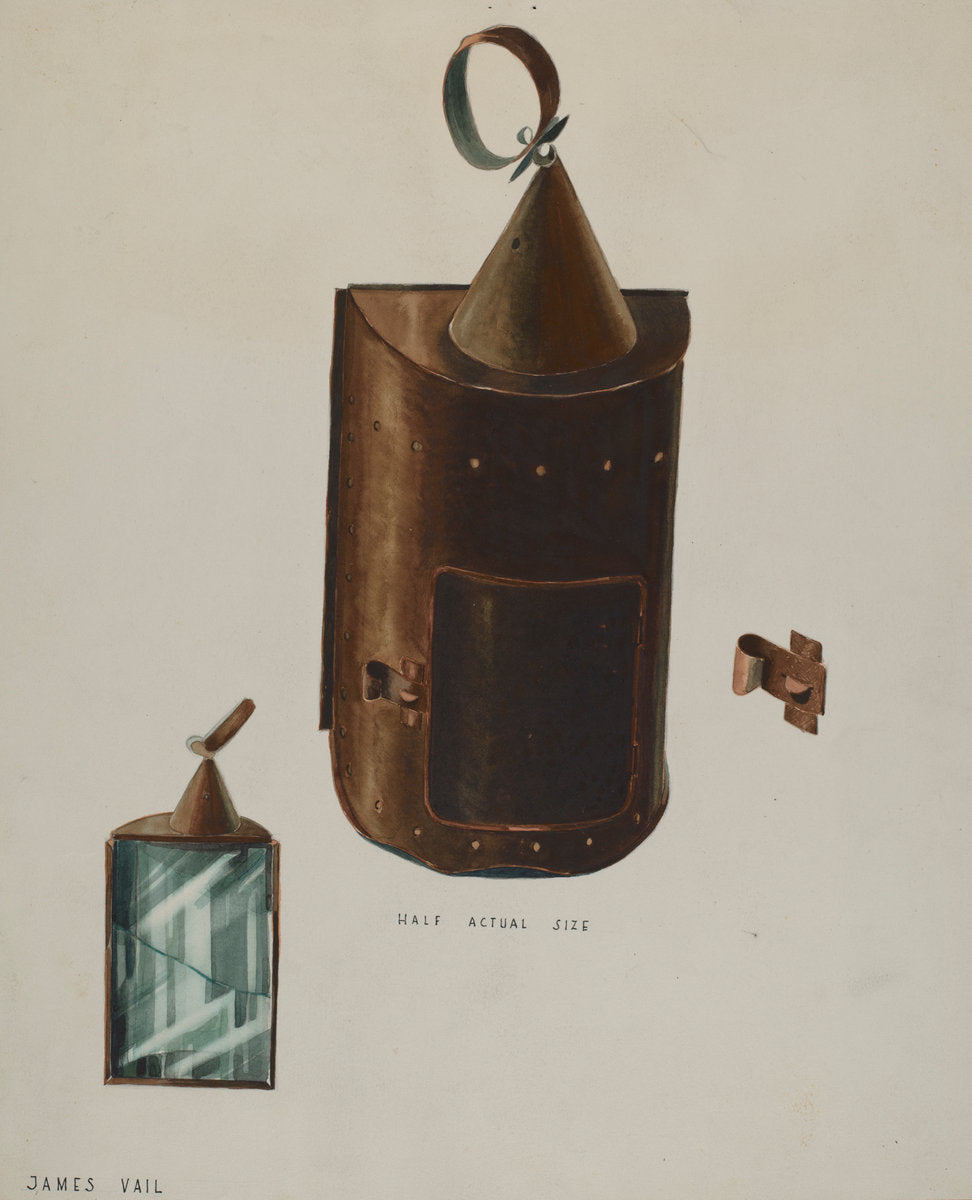 Lantern by James Vail (American, active c. 1935), 16X12"(A3)Poster Print