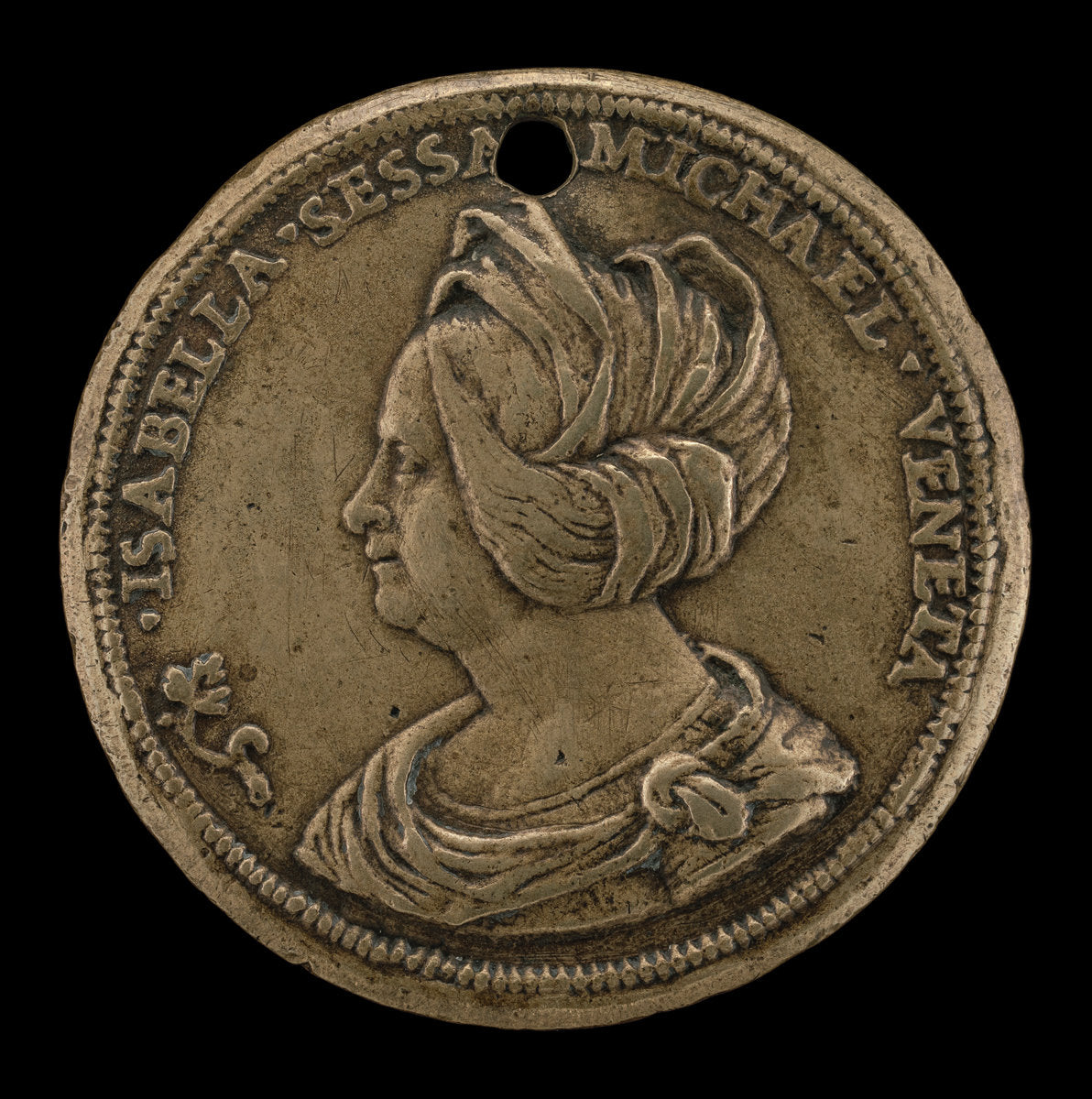 Isabella Michiel Sesso, Wife of Giambattista Sesso [obverse] by Giovanni Maria Pomedelli (Italian, 1478/1479 - 1537), 16X12"(A3)Poster Print