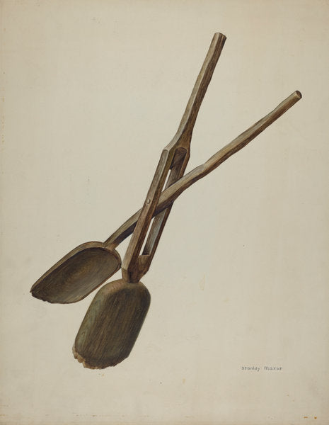 Tongs by Stanley Mazur (American, active c. 1935), 16X12"(A3)Poster Print