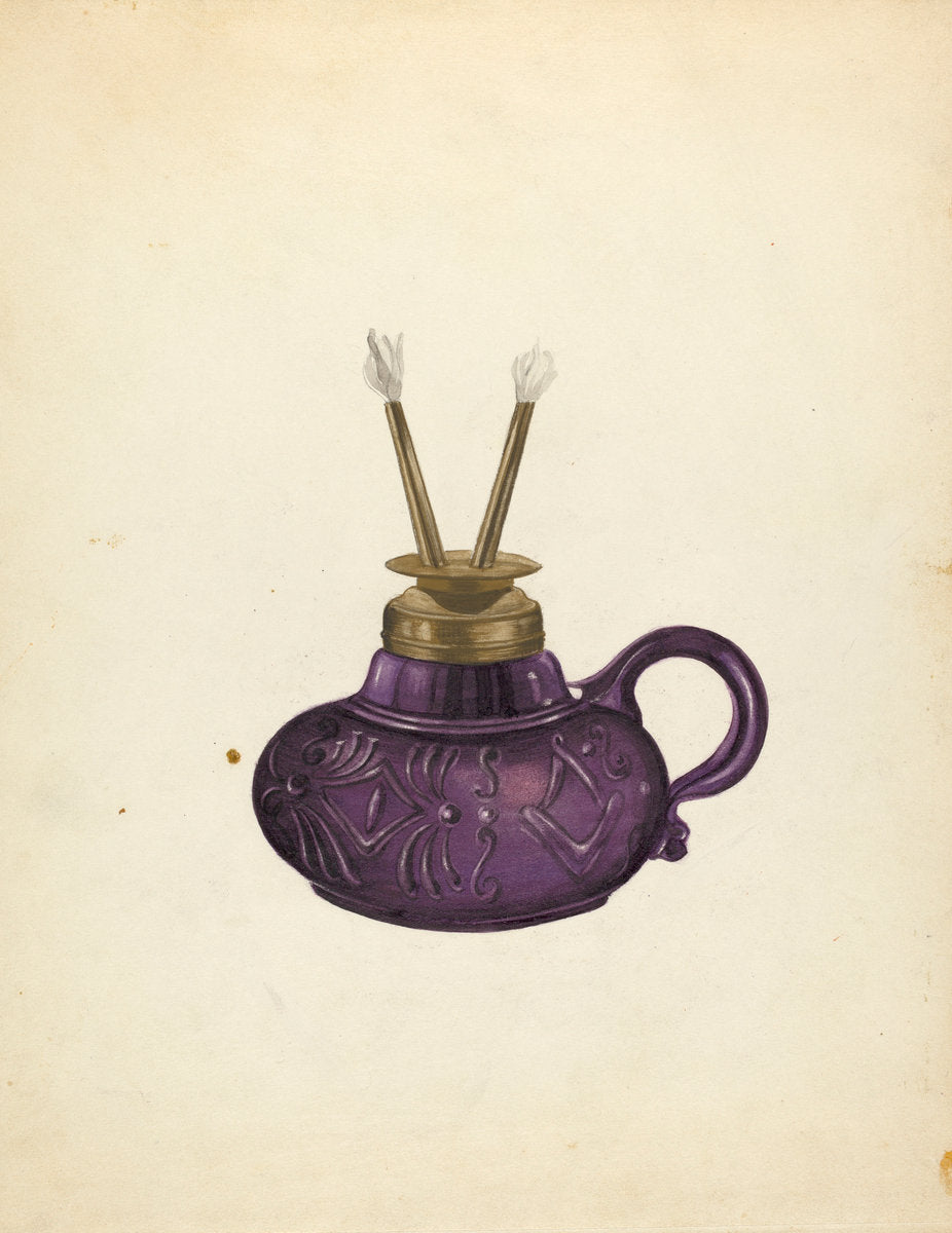 Lamp by John Fisk (American, active c. 1935), 16X12"(A3)Poster Print