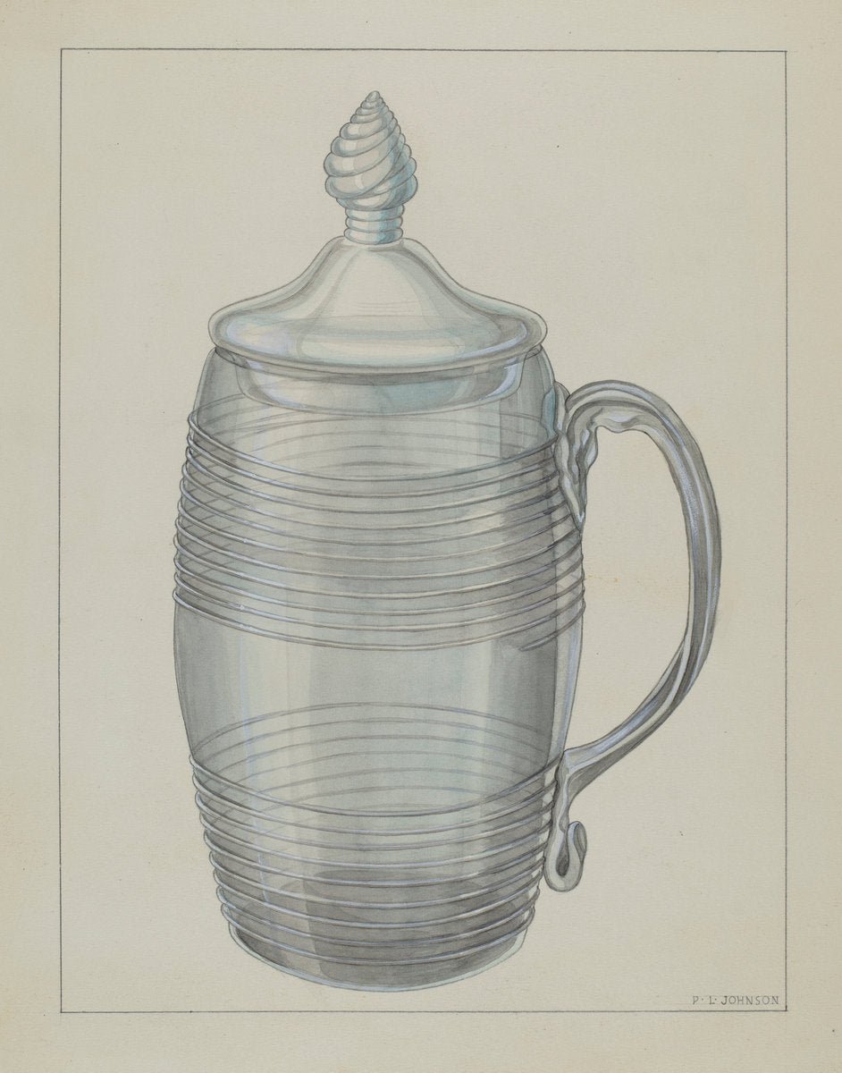 Covered Mug by Philip Johnson (American, active c. 1935), 16X12"(A3)Poster Print
