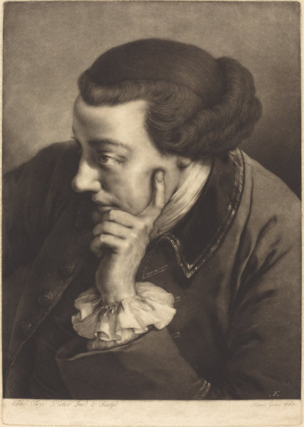Imaginary Portrait of an English Gentleman by Thomas Frye (Irish, 1710 - 1762), 16X12"(A3)Poster Print