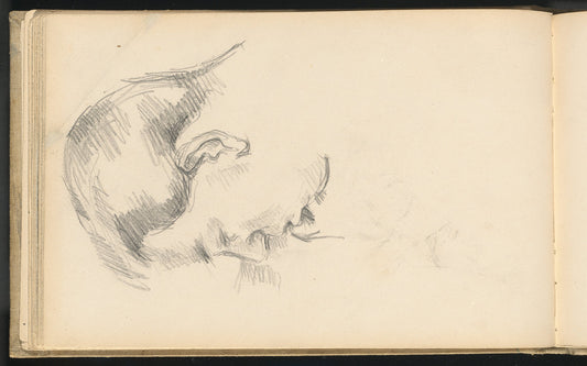 Head of the Artist's Son by Paul Cézanne (French, 1839 - 1906), 16X12"(A3)Poster Print