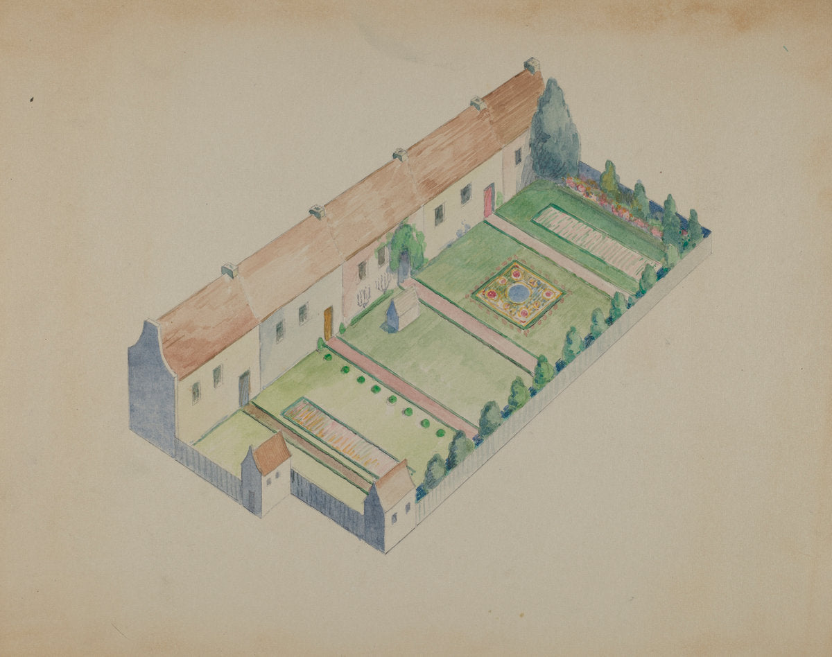 Block Plan by George Stonehill (American, active c. 1935), 16X12"(A3)Poster Print