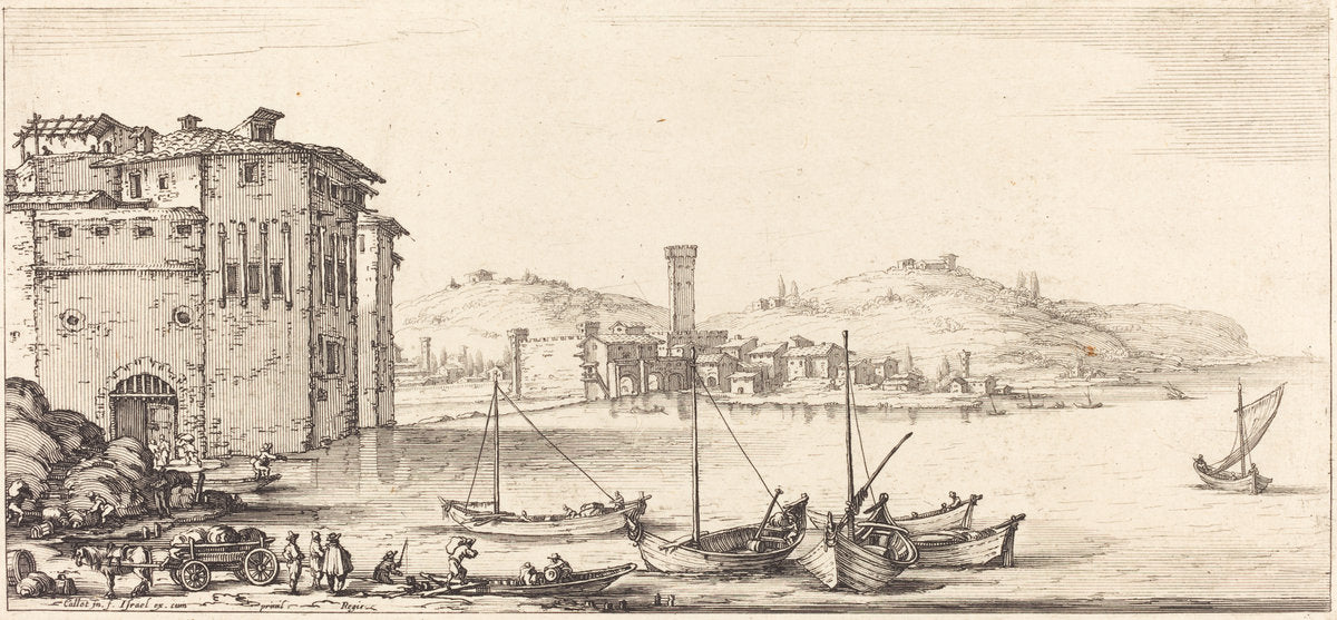 Loading Merchandise by Jacques Callot (French, 1592 - 1635), 16X12"(A3)Poster Print