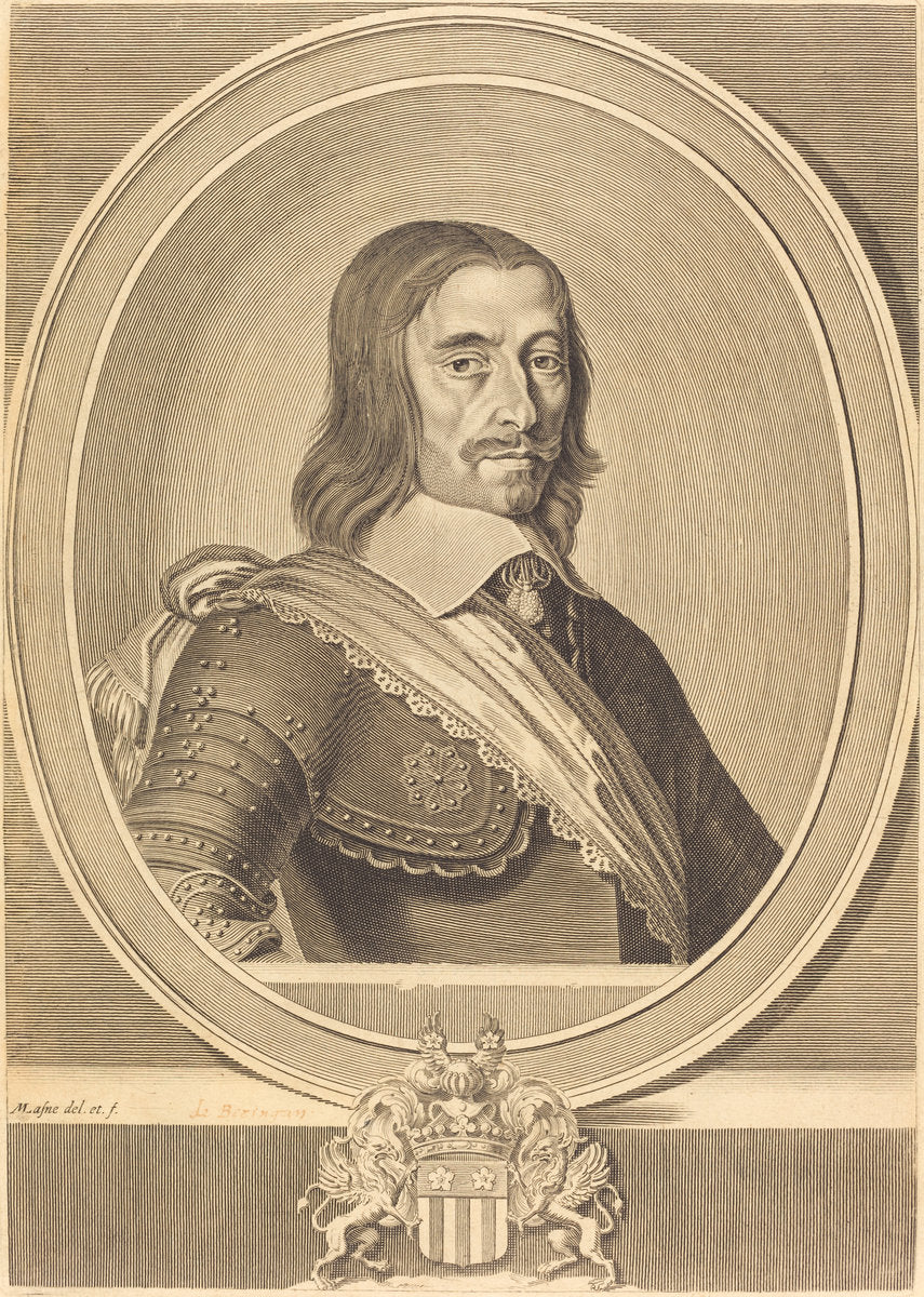 Henri de Beringhen by Michel Lasne (French, 1590 or before - 1667), 16X12"(A3)Poster Print