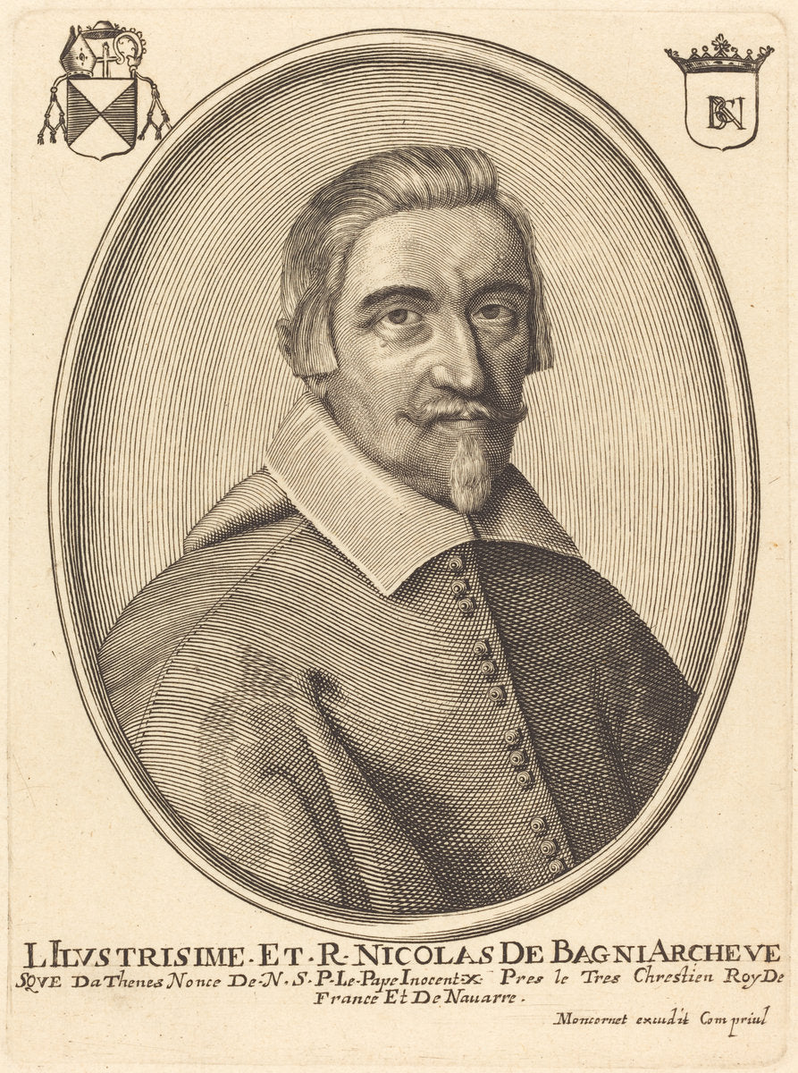 Jean-François Bagni by Balthasar Moncornet (French, c. 1600 - 1668), 16X12"(A3)Poster Print