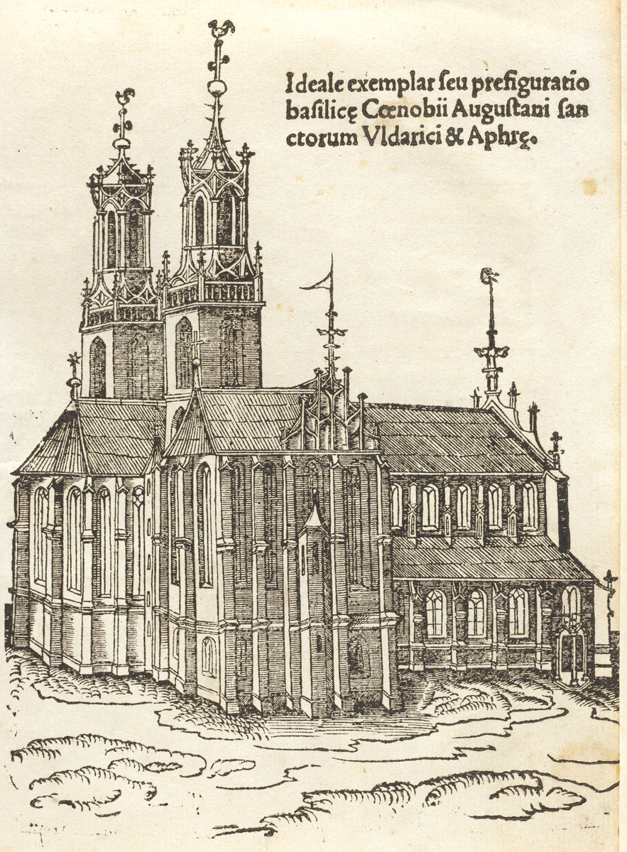 Gloriosorum christi confessorum Uldarici & Symperti by Leonhard Beck and Berno of Reichenau (German, c. 1480 - 1542), 16X12"(A3)Poster Print