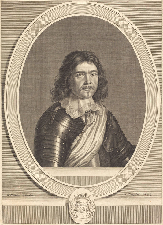 Frederic-Maurice, Duc de Bouillon by Robert Nanteuil (French, 1623 - 1678), 16X12"(A3)Poster Print