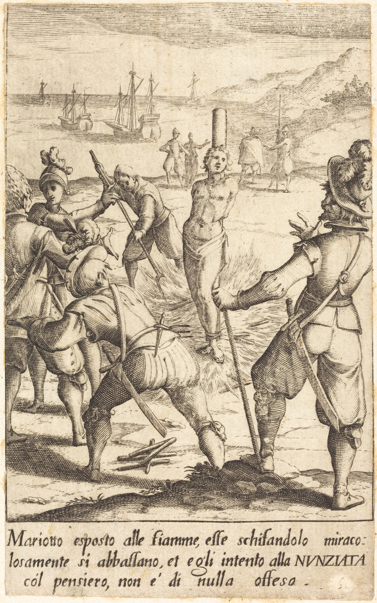Mariotto by Jacques Callot (French, 1592 - 1635), 16X12"(A3)Poster Print