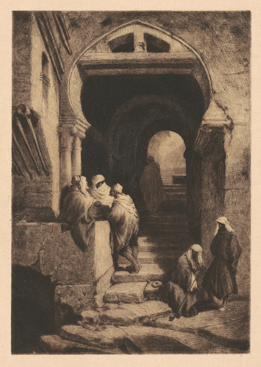 Devils Way, Algiers by Stephen James Ferris, Aolphe Mouilleron (American, 1835 - 1915), 16X12"(A3)Poster Print