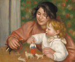 Child with Toys - Gabrielle and the Artist's Son, Jean by Auguste Renoir (French, 1841 - 1919), 16X12"(A3)Poster Print