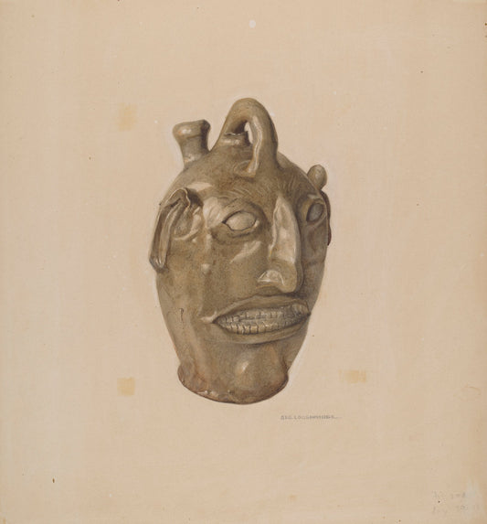 Grotesque Jug by George Loughridge (American, active c. 1935), 16X12"(A3)Poster Print