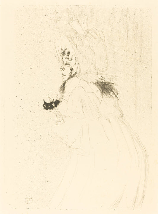 May Belfort Bowing (Miss May Belfort saluant) by Henri de Toulouse-Lautrec (French, 1864 - 1901), 16X12"(A3)Poster Print