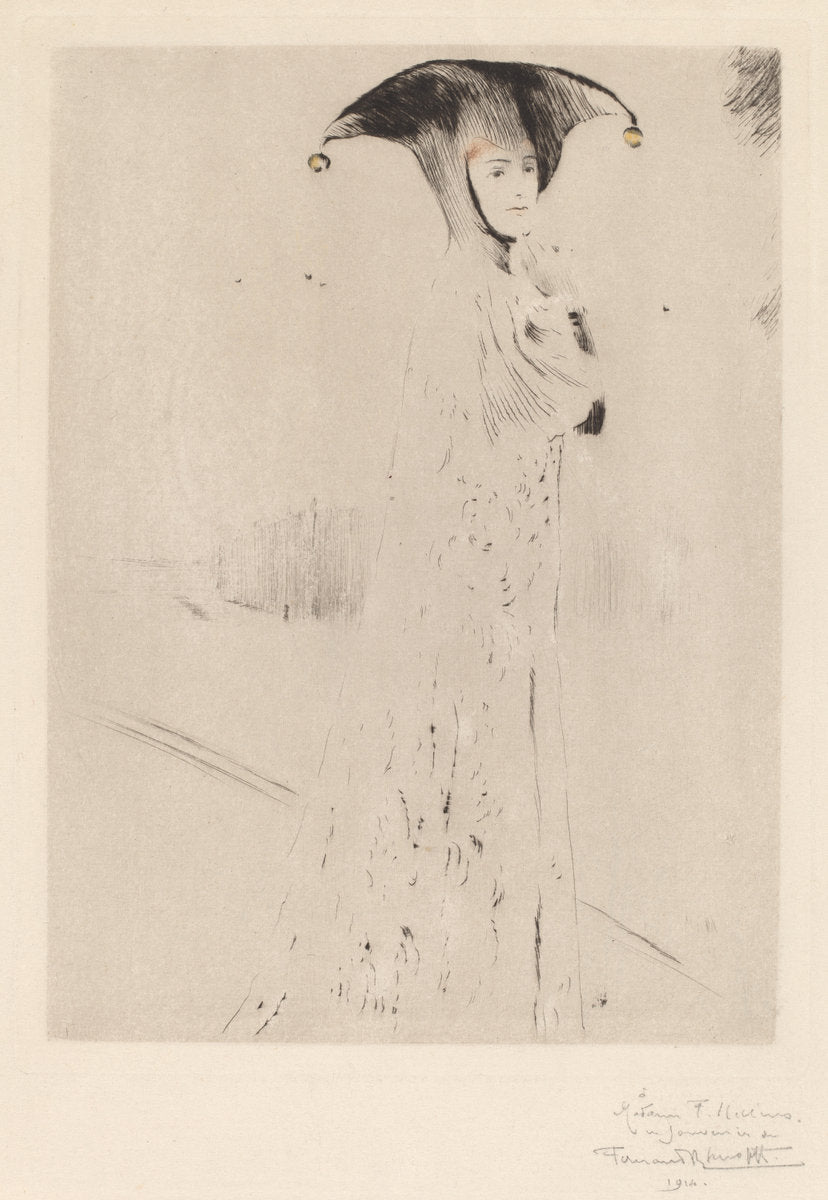 The Bells by Fernand Khnopff (Belgian, 1858 - 1921), 16X12"(A3)Poster Print