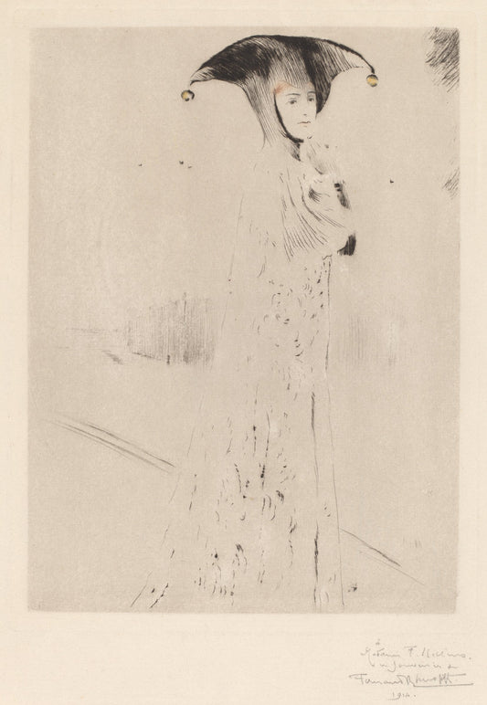 The Bells by Fernand Khnopff (Belgian, 1858 - 1921), 16X12"(A3)Poster Print