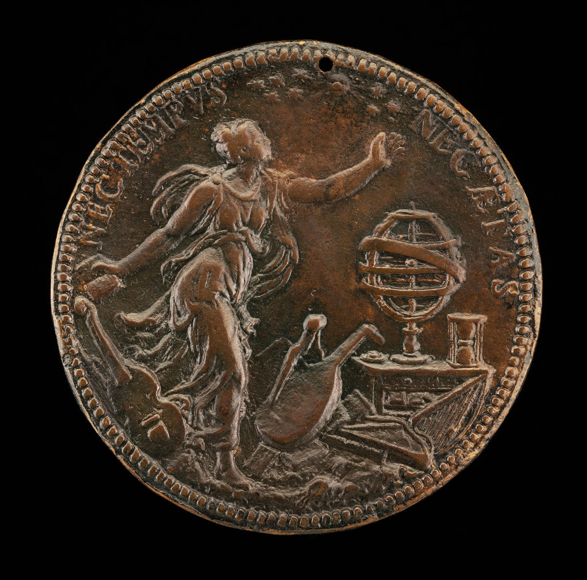 Ippolita Looking at a Crown of Stars [reverse] by Leone Leoni (Milanese, c. 1509 - 1590), 16X12"(A3)Poster Print