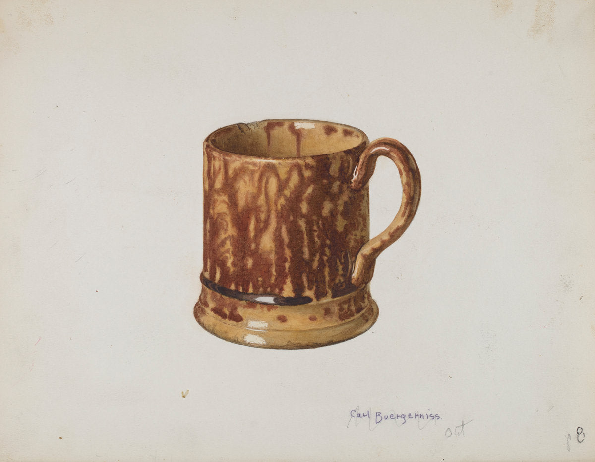 Mug for Table Use by Carl Buergerniss (American, 1877 - 1956), 16X12"(A3)Poster Print