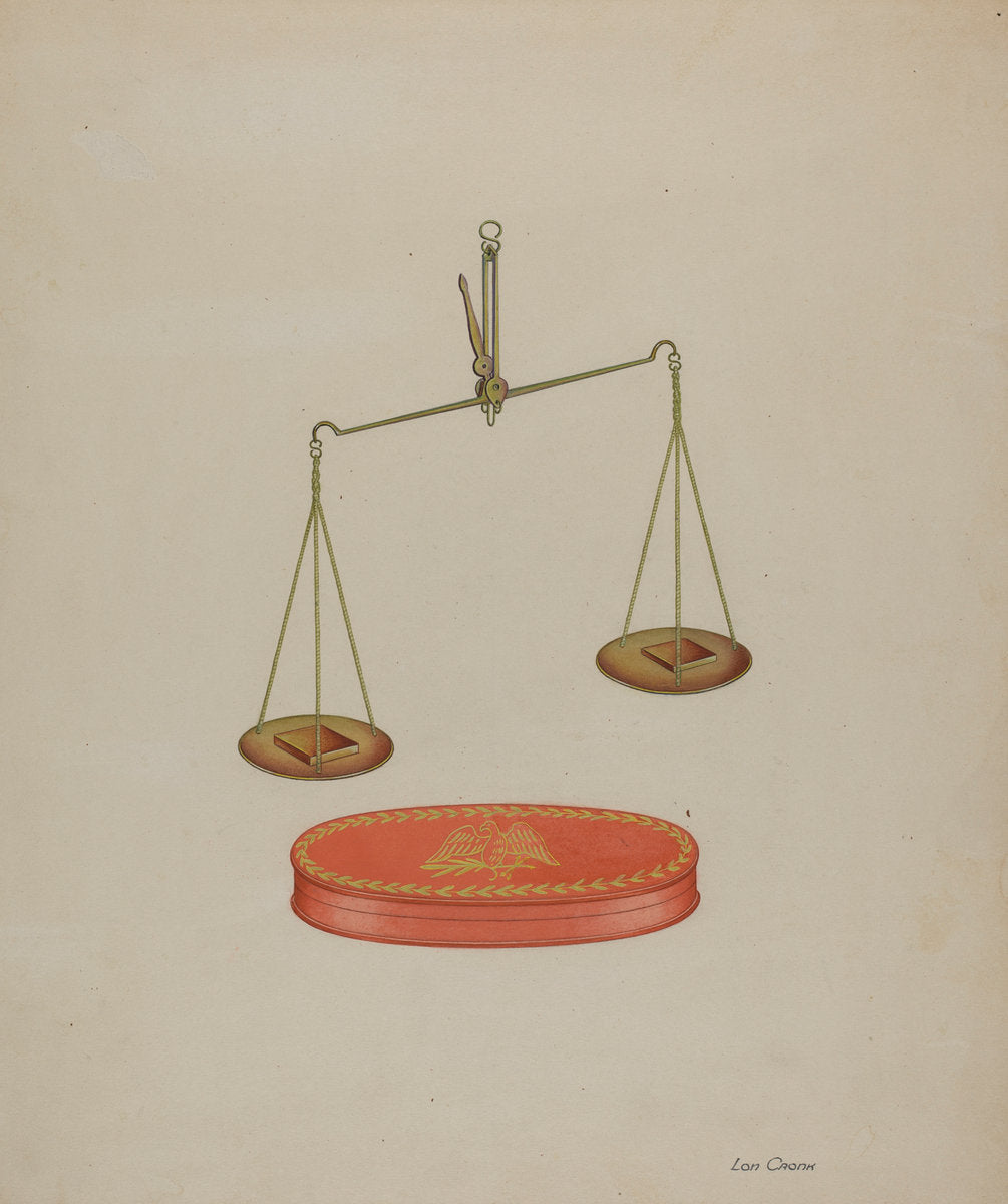 Shaker Scales by Lon Cronk (American, active c. 1935), 16X12"(A3)Poster Print