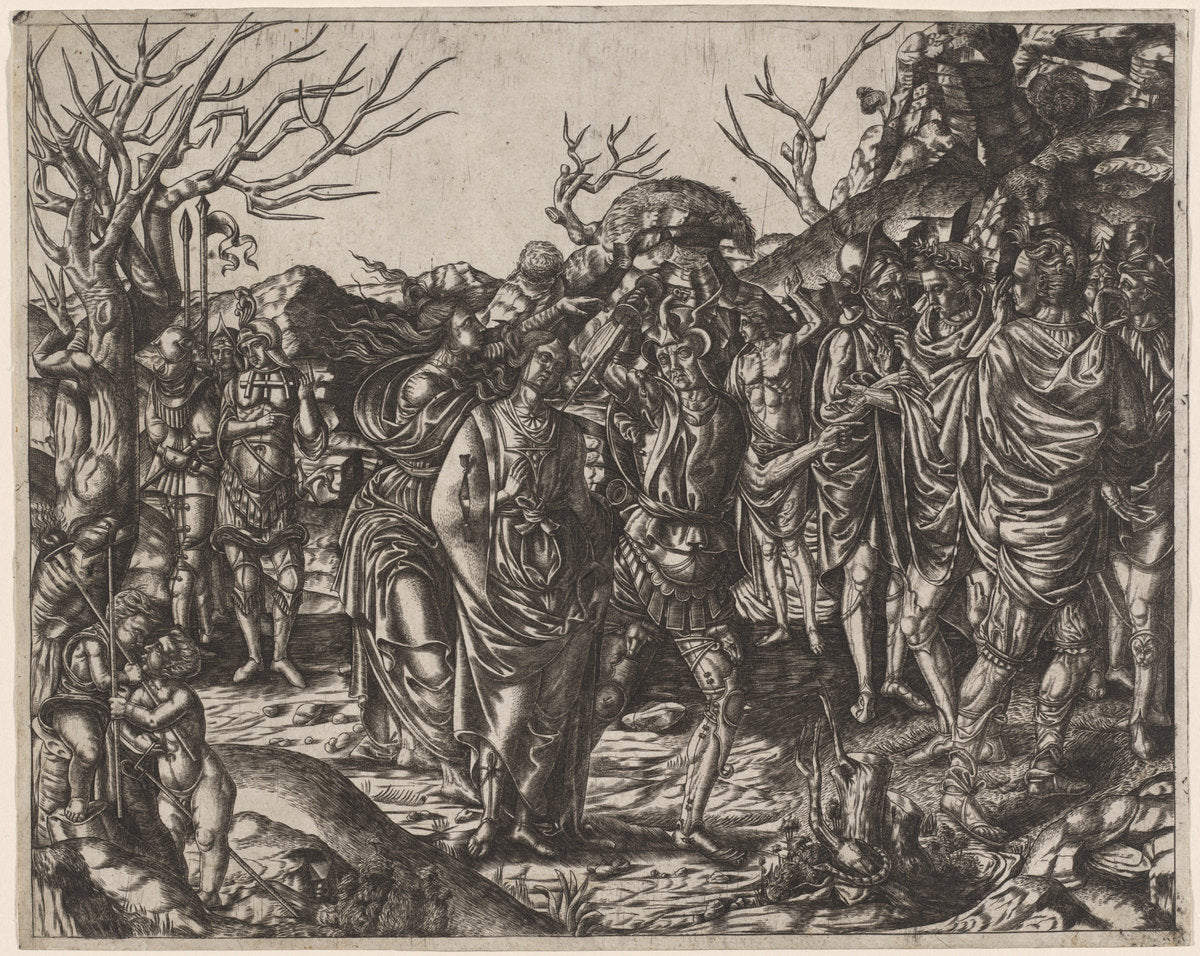 c. 1500/1510 by Italian 16th Century (The Death of Virginia), 16X12"(A3)Poster Print