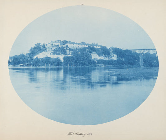 Fort Snelling by Henry Peter Bosse (American, 1844 - 1903), 16X12"(A3)Poster Print