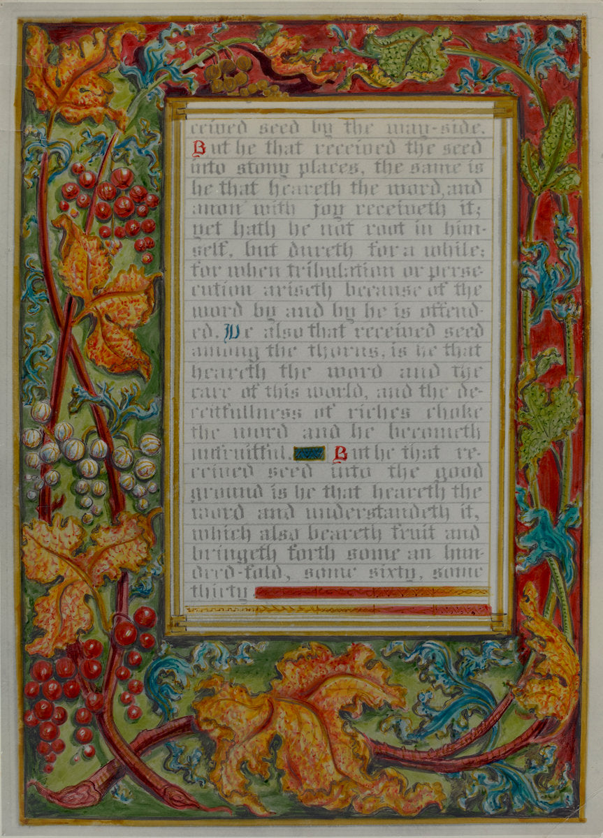 Illuminated Parable: The Sower by Robert Stewart and James Gross (American, active c. 1935), 16X12"(A3)Poster Print