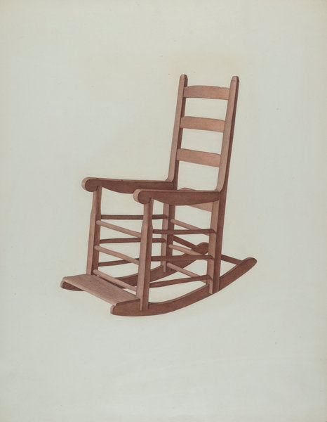 Rocker by Dorothy Johnson (American, active c. 1935), 16X12"(A3)Poster Print