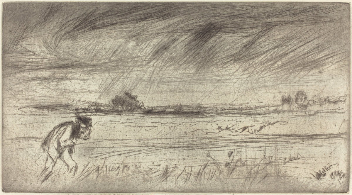 The Storm by James McNeill Whistler (American, 1834 - 1903), 16X12"(A3)Poster Print