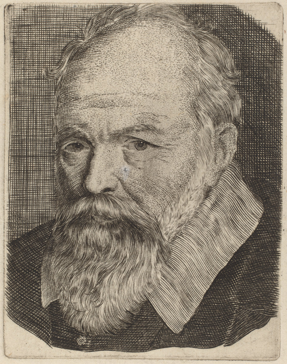 Portrait of a Man by Stefano Della Bella (Italian, 1610 - 1664), 16X12"(A3)Poster Print