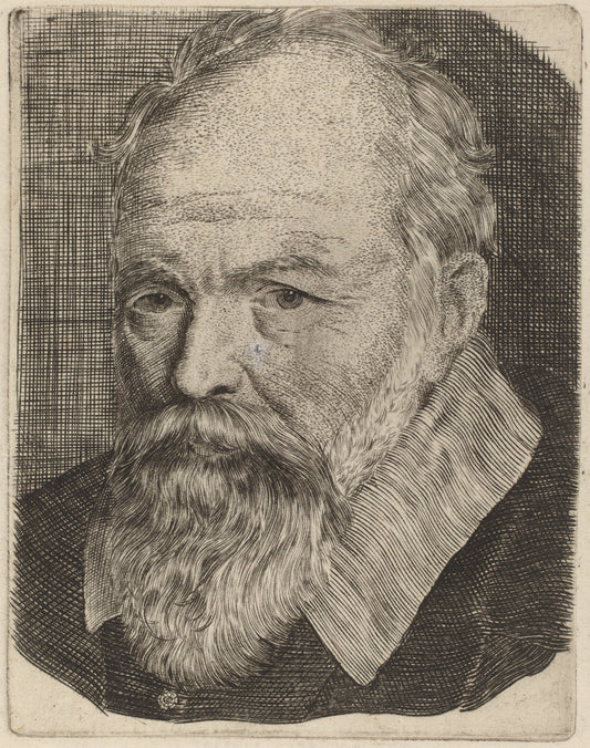 Portrait of a Man by Stefano Della Bella (Italian, 1610 - 1664), 16X12"(A3)Poster Print