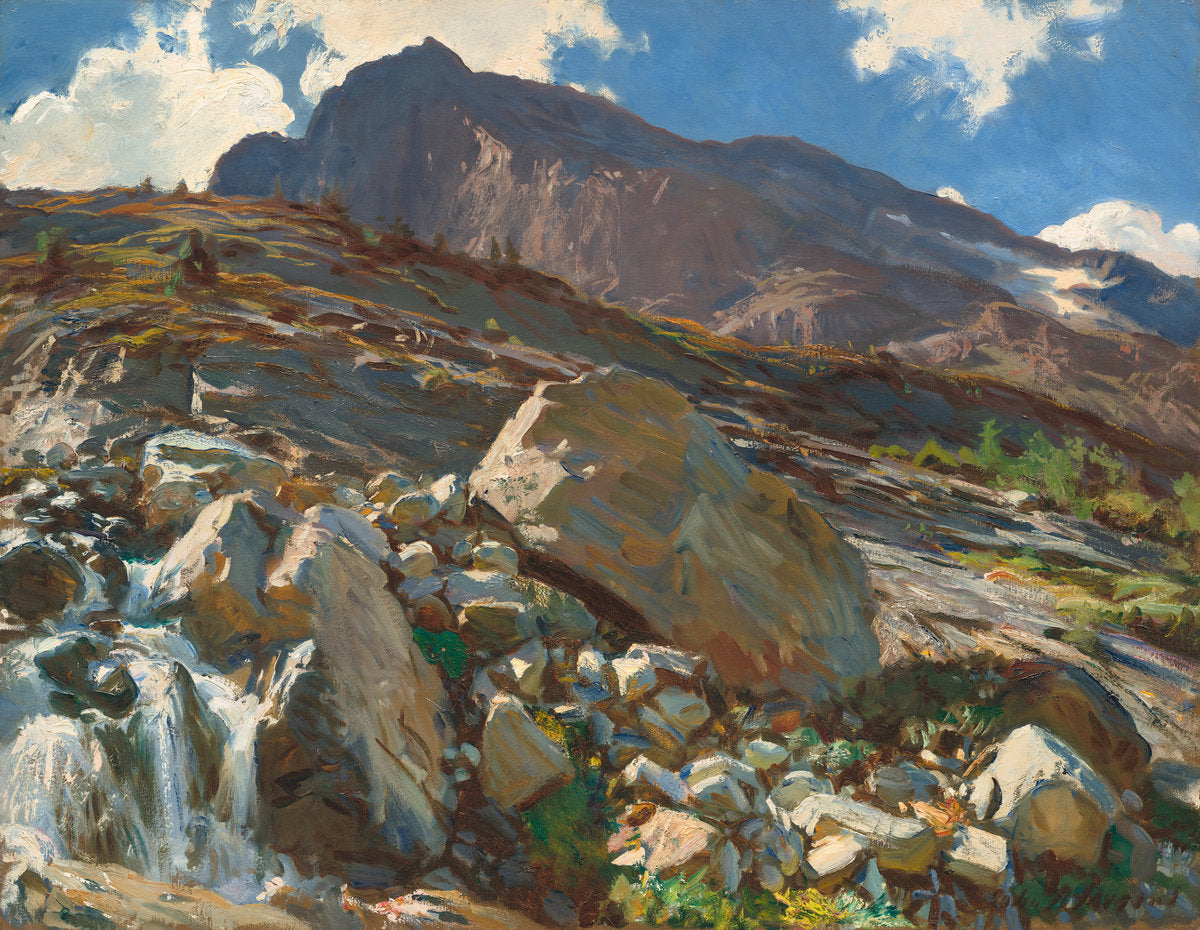 Simplon Pass by John Singer Sargent (American, 1856 - 1925), 16X12"(A3)Poster Print