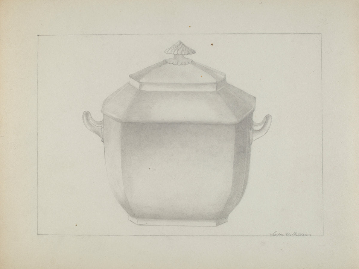 Sugar Bowl by Ludmilla Calderon (American, active c. 1935), 16X12"(A3)Poster Print