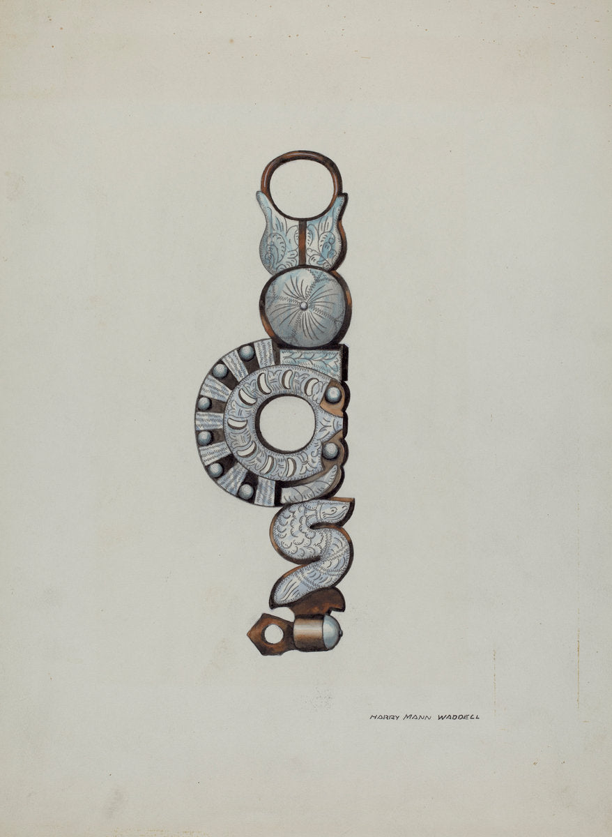 Spanish Spade Bit by Eva Fox and Harry Mann Waddell (American, active c. 1935), 16X12"(A3)Poster Print