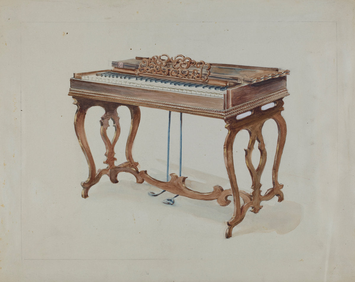 Gem Roller Organ by John Dieterich (American, active c. 1935), 16X12"(A3)Poster Print