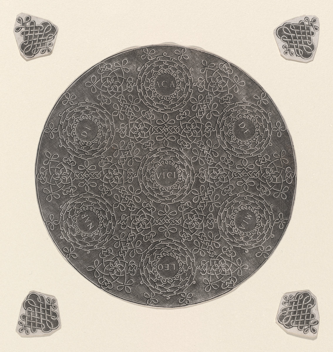 c. 1490/1500 by after Leonardo da Vinci (Fourth Knot), 16X12"(A3)Poster Print