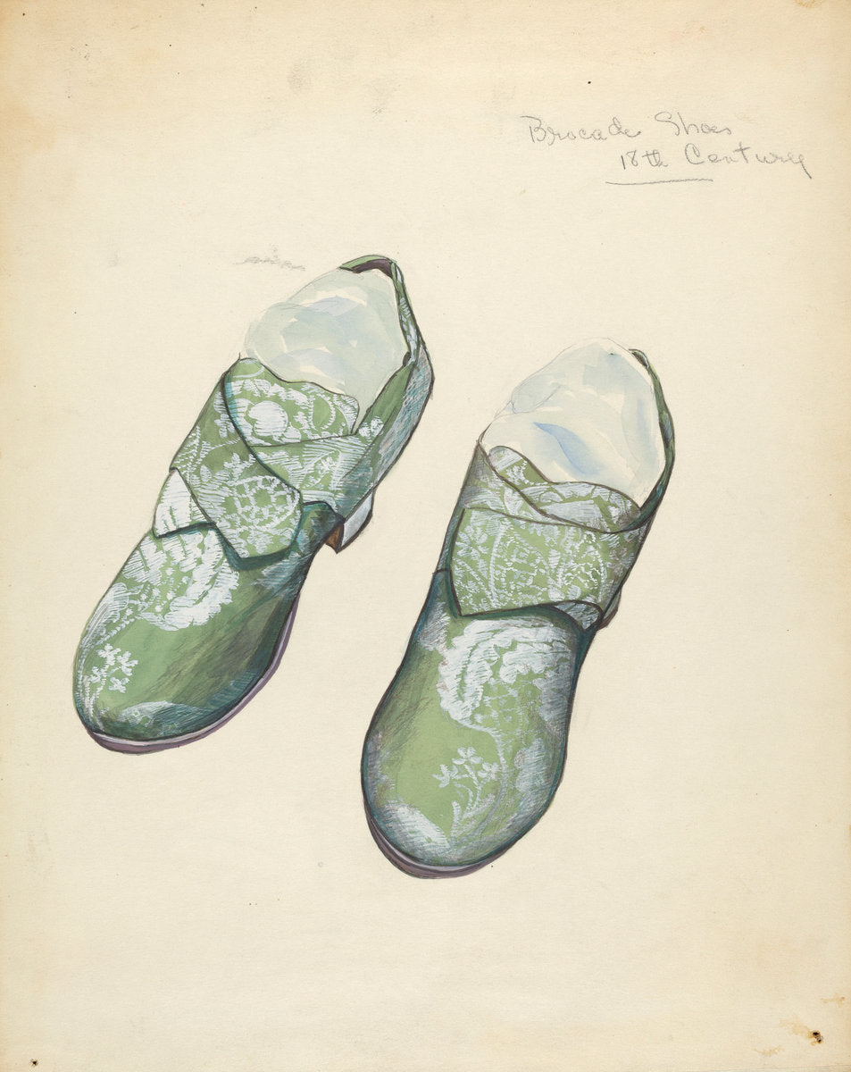 Brocade Shoes by Jean Gordon (American, active c. 1935), 16X12"(A3)Poster Print