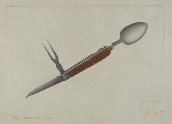 Officer's Mess Knife by Vincent P. Rosel (American, active c. 1935), 16X12"(A3)Poster Print
