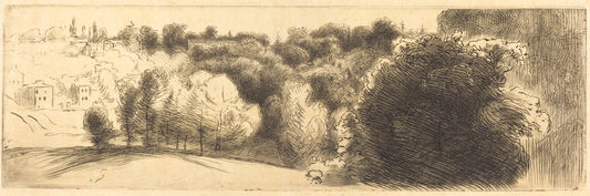 The Road Leading to Bellevue by Félix Bracquemond (French, 1833 - 1914), 16X12"(A3)Poster Print