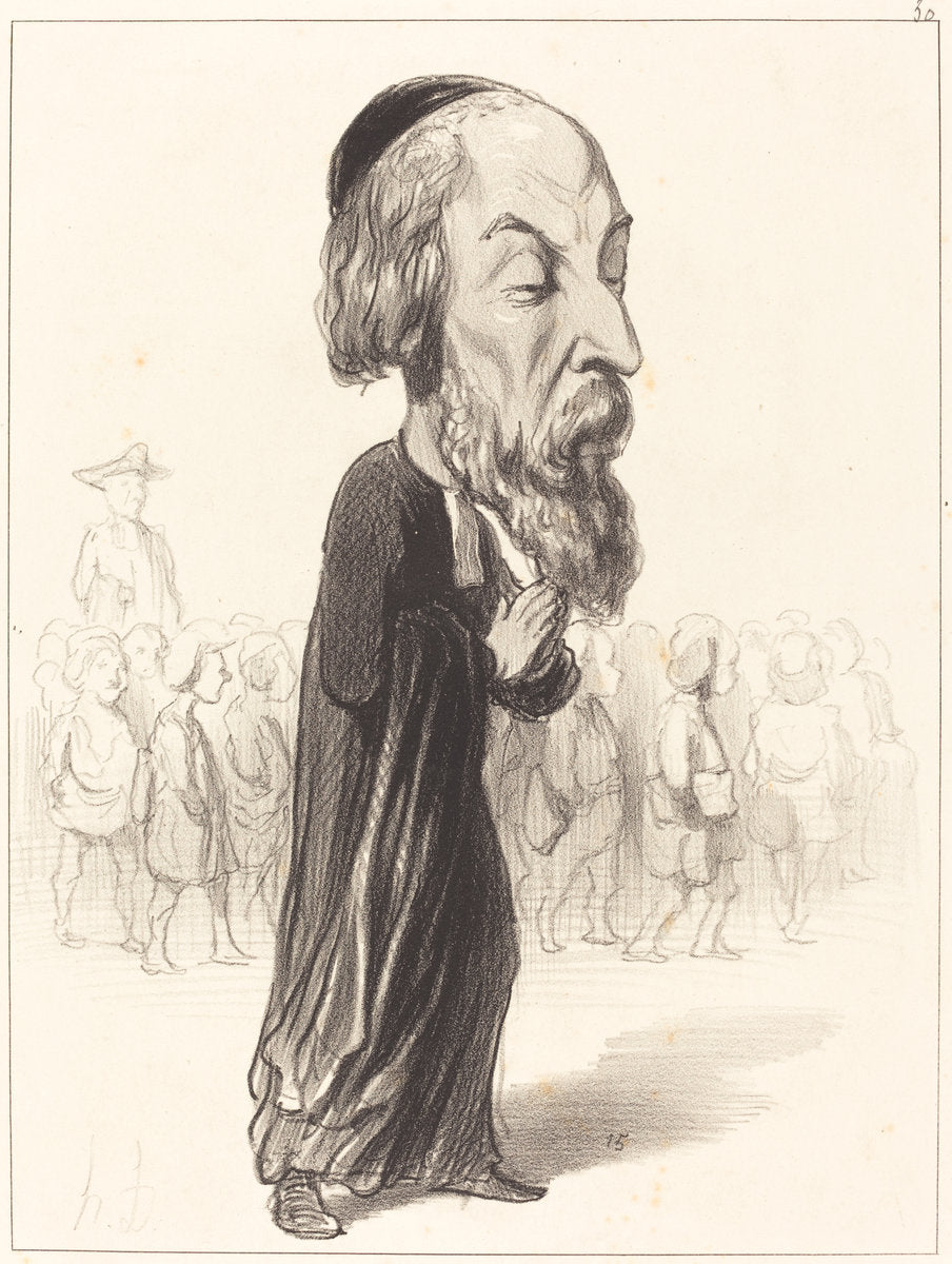 A. Fréd. Pierre comte de Falloux by Honoré Daumier (French, 1808 - 1879), 16X12"(A3)Poster Print