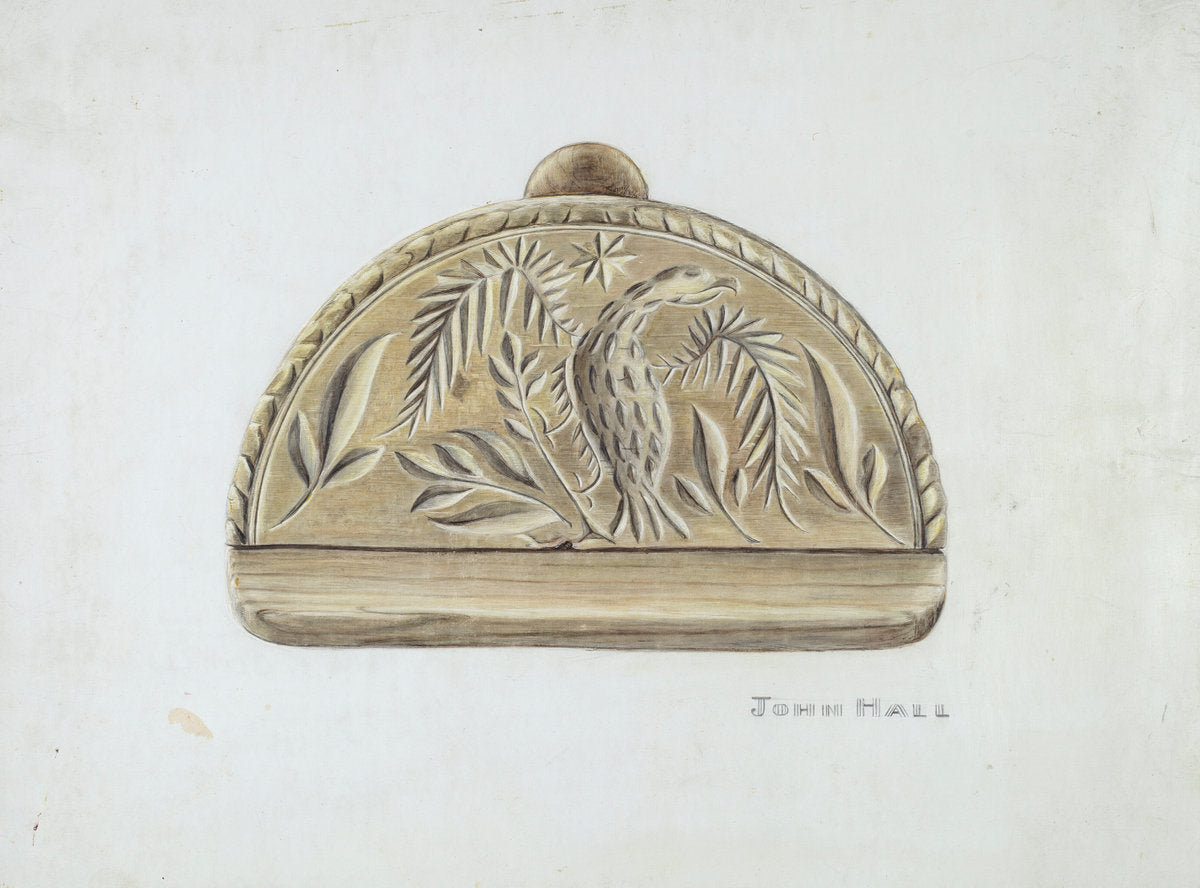 Butter Mold by John Hall (American, active c. 1935), 16X12"(A3)Poster Print