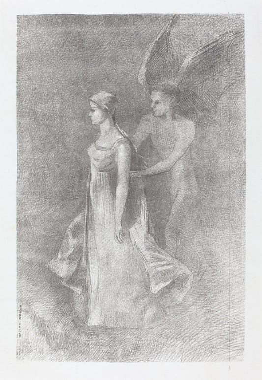 The Haunting (Hantise) by Odilon Redon (French, 1840 - 1916), 16X12"(A3)Poster Print