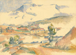 Montagne Sainte-Victoire, from near Gardanne by Paul Cézanne (French, 1839 - 1906), 16X12"(A3)Poster Print