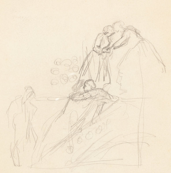 Figure Studies [verso] by Valentine Cameron Prinsep (British, 1838 - 1904), 16X12"(A3)Poster Print