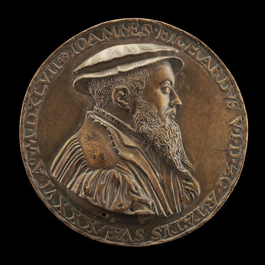 Johann Fichard, 1512-1581, Syndic of Frankfurt am Main [obverse] by Hans Bolsterer (German, died 1573), 16X12"(A3)Poster Print