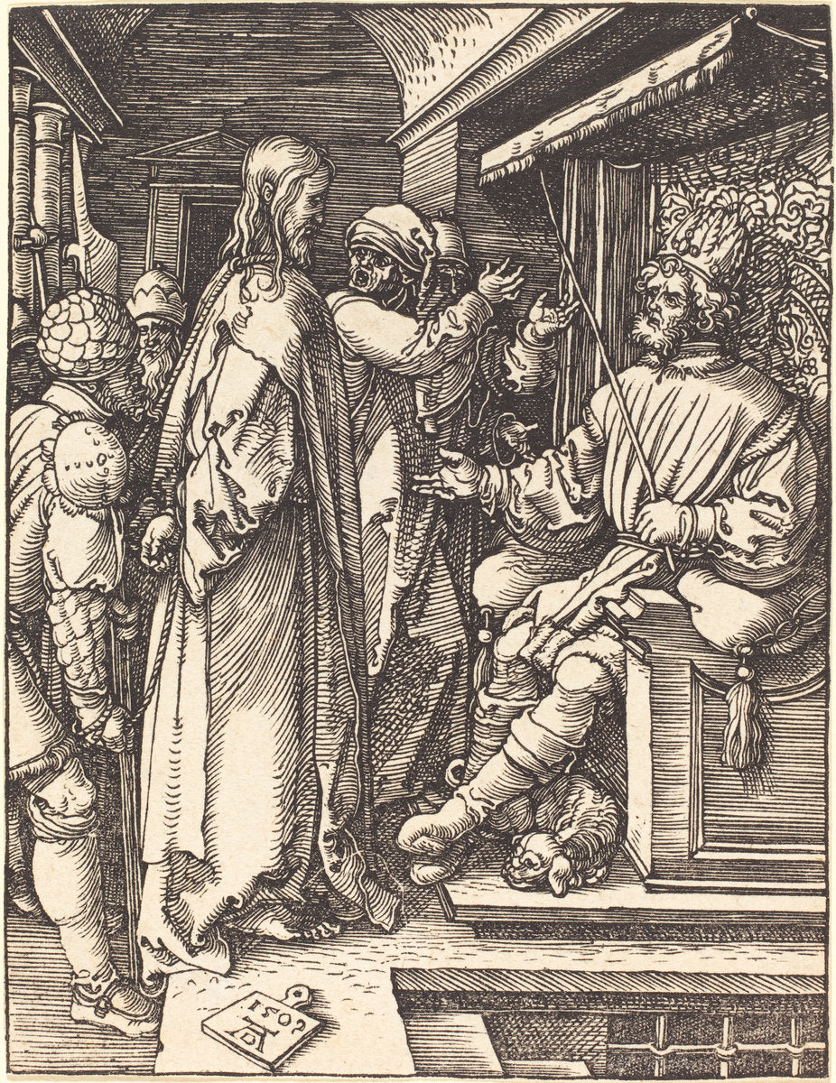 Christ before Herod by Albrecht Dürer (German, 1471 - 1528), 16X12"(A3)Poster Print