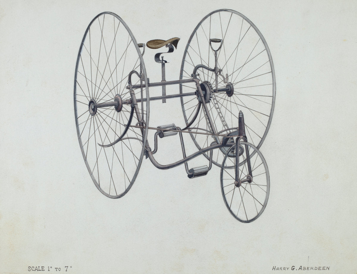 Bicycle by Harry G. Aberdeen (American, active c. 1935), 16X12"(A3)Poster Print